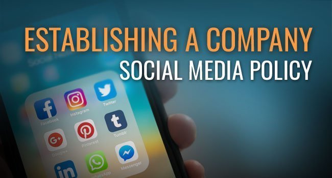 Establishing a Company Social Media Policy Article by SDCCPA